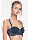 BRA LE JOURNAL INTIME "JOSEPHINE" BRA-ZIP BANDEAU (GRAY-BLUE) Le Journal JS-BR-BN BRA LE JOURNAL INTIME "JOSEPHINE" BRA-ZIP BANDEAU (GRAY-BLUE) Le Journal JS-BR-BN